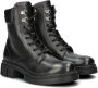 Tommy Hilfiger Bikerboots LACE-UP BIKER LEATHER blokhak veterschoenen enkellaars met gepolsterde schacht - Thumbnail 4
