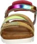 Vingino VIN825412-998 Meisjes Platte Sandalen Multicolor Leer Klittenband - Thumbnail 12
