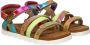 Vingino VIN825412-998 Meisjes Platte Sandalen Multicolor Leer Klittenband - Thumbnail 12
