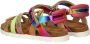 Vingino VIN825412-998 Meisjes Platte Sandalen Multicolor Leer Klittenband - Thumbnail 13