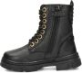 Vingino Jennifer Veterboots Laarzen Met Veters Meisjes Kids Zwart - Thumbnail 9