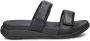 FitFlop F-Mode Go Adjustable Flatform Two-Bar Slides Vrouwen All Zwart - Thumbnail 2