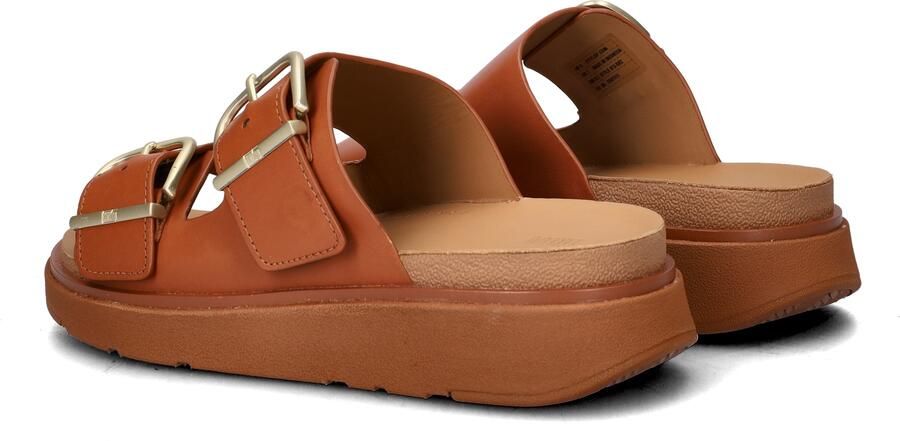 FitFlop Gen-FF Buckle Two-Bar Leather Slides BRUIN - Foto 3