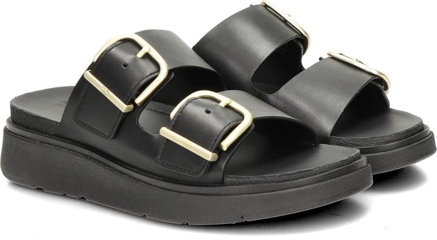 FitFlop Gen Ff Buckle Tumbled Leather Sandalen Zwart Vrouw - Foto 5