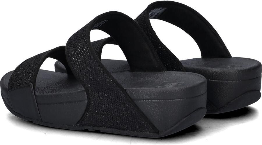 FitFlop Lulu Shimmerglitz Slides Dames Slippers Zwart - Foto 7