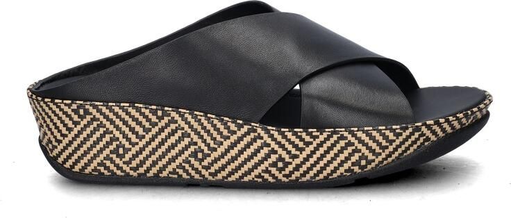 FitFlop Lulu Lux Cross Slide Slippers Dames Zwart - Foto 2