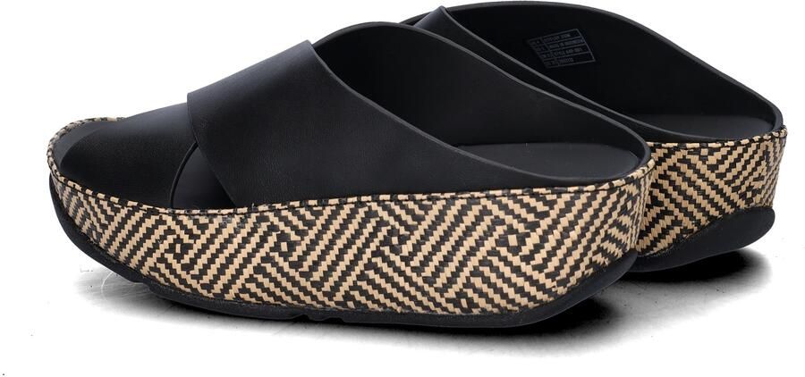 FitFlop Lulu Lux Cross Slide Slippers Dames Zwart - Foto 4