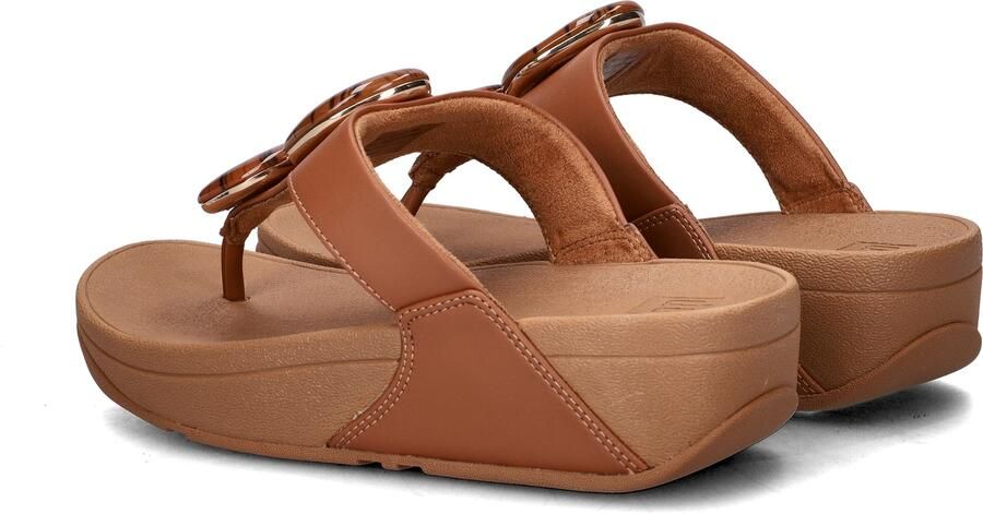 FitFlop Lulu Marbled Stone Toe-post Slippers Dames Camel - Foto 4