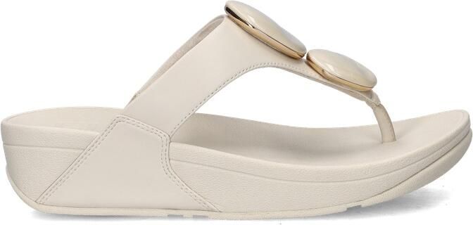 FitFlop Lulu Marbled Stone Toe-post Slippers Dames Beige - Foto 4