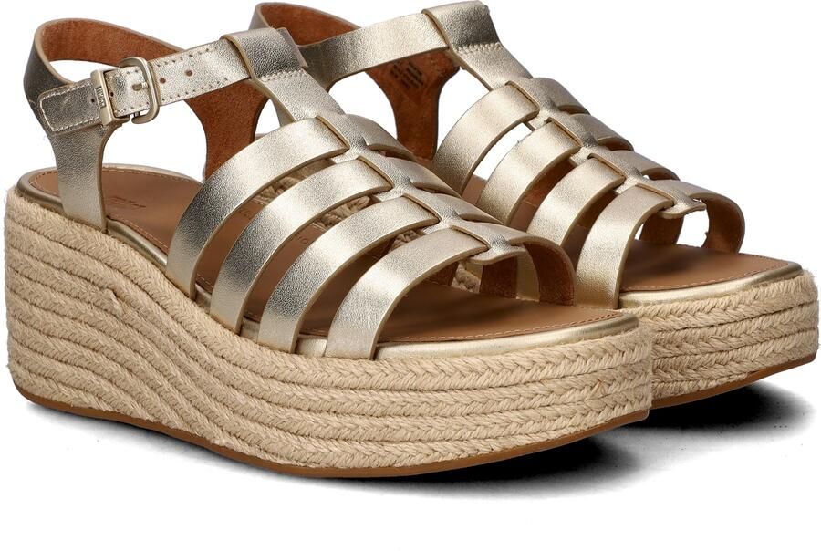 Fitflop Sleehaksandaaltjes PLATFFORMS plateau sandaal in mooie metallic-look - Foto 6