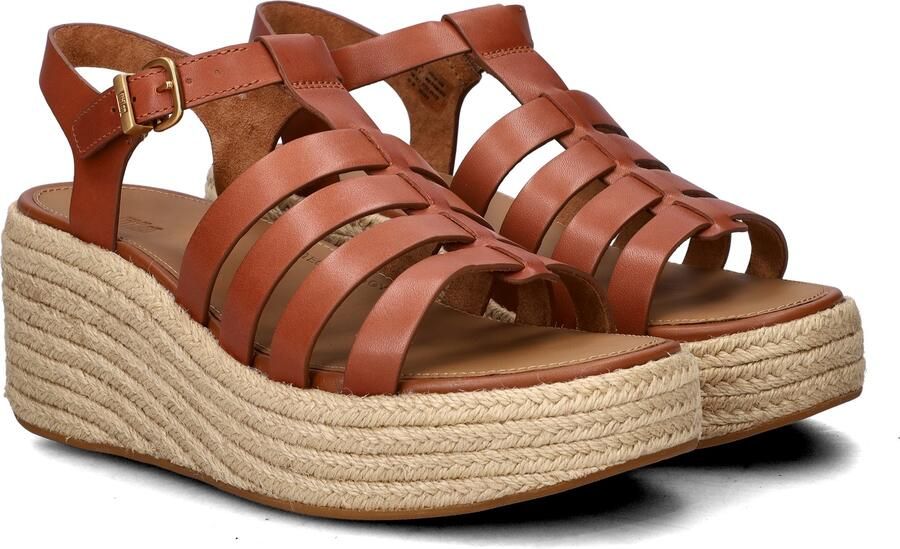 FitFlop Platfforms Espadr. Leather Fisherman Wedge Sandals BRUIN - Foto 4