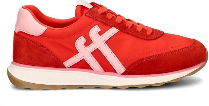 FitFlop Retro-Q FF Fabri Suede Sneakers Dames Sneakers Cherry Tomato Warm Pink - Foto 2