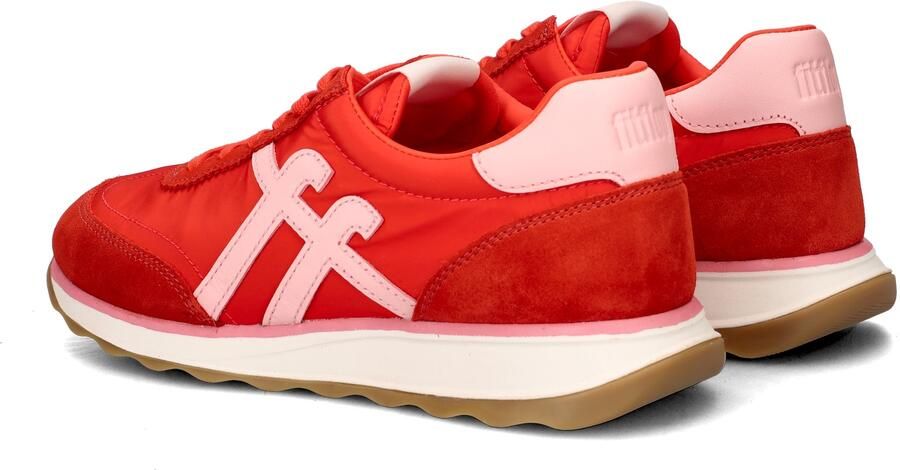 FitFlop Retro-Q FF Fabri Suede Sneakers Dames Sneakers Cherry Tomato Warm Pink - Foto 3