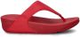 FitFlop FlitFlop Lulu Leather dames slipper Rood - Thumbnail 2