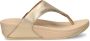 FitFlop Lulu Leather Toepost Vrouwen Teenslippers Platino - Thumbnail 2