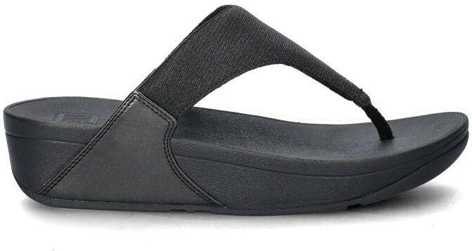 Fitflop Teenslippers LULU SHIMMERLUX TOE-POST SANDALS sleehak zomerschoen slippers in glanzende look - Foto 5
