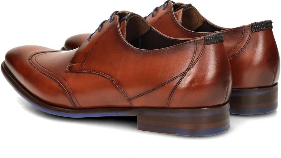 Floris van Bommel DE STIJLER 07.00 Volwassenen Heren veterschoen Nette herenschoenen Cognac - Foto 8