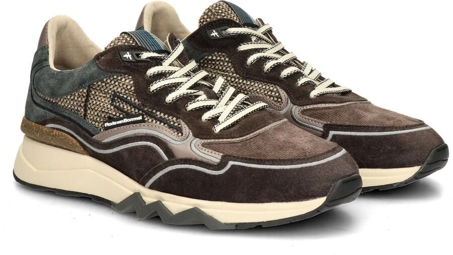 Floris van Bommel Sfm-10198 De Zager Sneakers Textiel Heren Bruin - Foto 6