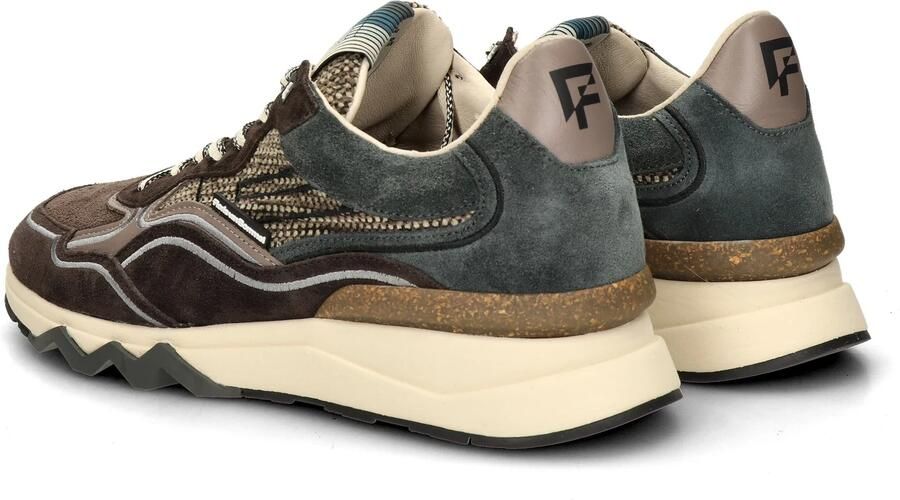 Floris van Bommel Sfm-10198 De Zager Sneakers Textiel Heren Bruin - Foto 7