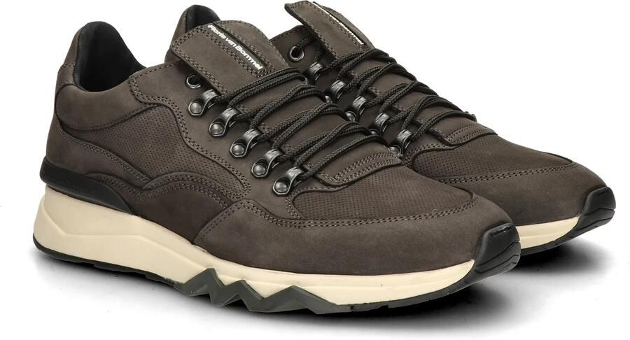 Floris van Bommel Sfm-10135 De Zager Sneakers Nubuck Heren Bruin - Foto 13