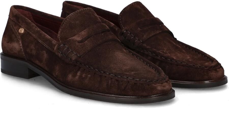 Fred de la Bretoniere Bodil Beau Loafers Dames Instappers Bruin - Foto 8
