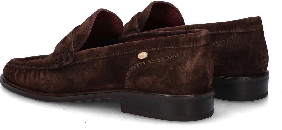 Fred de la Bretoniere Bodil Beau Loafers Dames Instappers Bruin - Foto 9