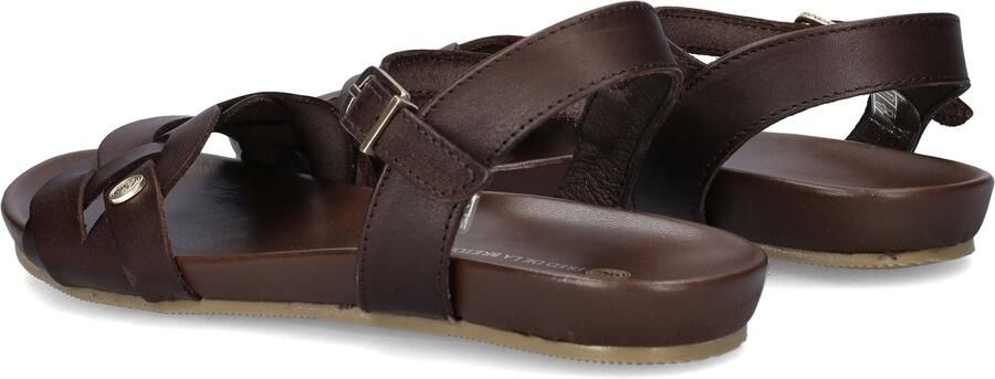 Fred de la Bretoniere Clover Jessy Sandaal Vachetta Donkerbruin - Foto 3