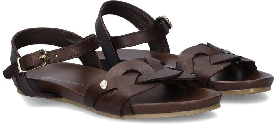 Fred de la Bretoniere Clover Jessy Sandaal Vachetta Donkerbruin - Foto 2