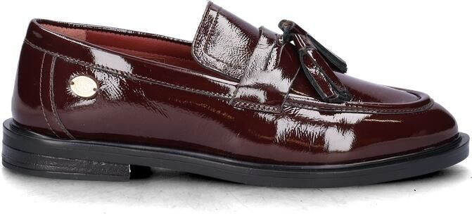 Fred de la Bretoniere FAIRY MOCCY Loafer Wrinkle Patent Bordeaux Red - Foto 8