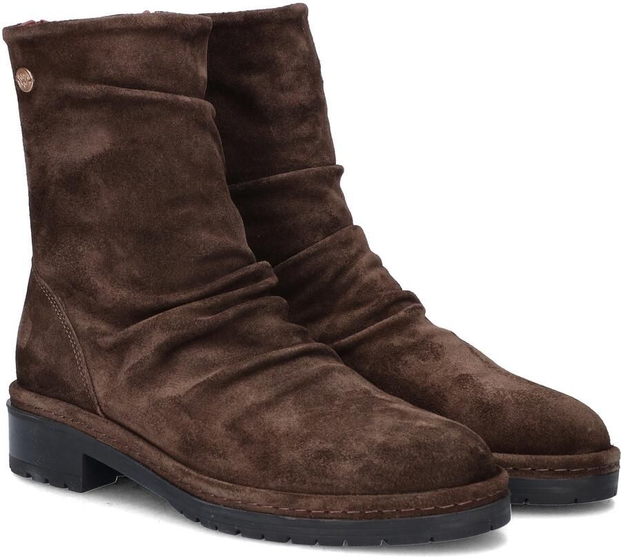 Fred de la Bretoniere Flint Jimmy leren suède enkelboots donkerbruin - Foto 3