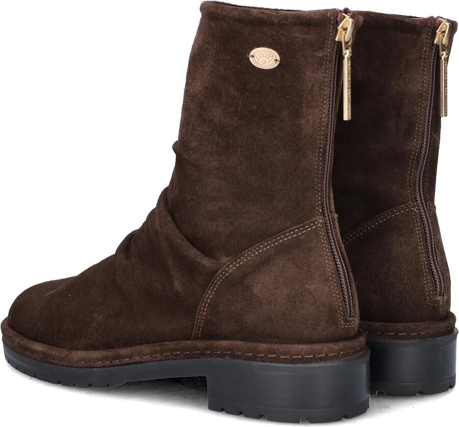 Fred de la Bretoniere Flint Jimmy leren suède enkelboots donkerbruin - Foto 4