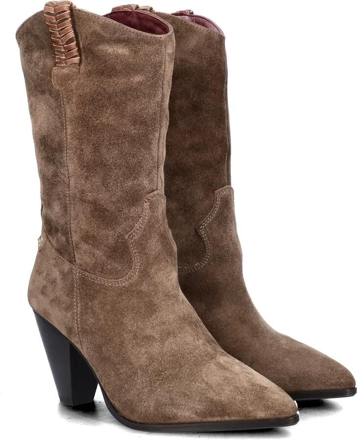 Fred de la Bretoniere GALIA WEST Cowboy Boot Suede Taupe - Foto 3