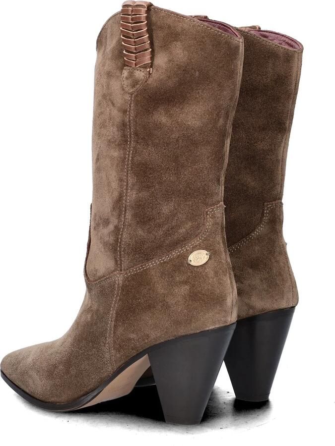 Fred de la Bretoniere GALIA WEST Cowboy Boot Suede Taupe - Foto 4