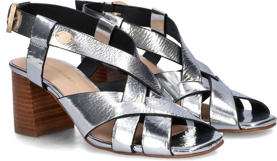 Fred de la bretoniere Giada Cross sandaal Mirror Zilver
