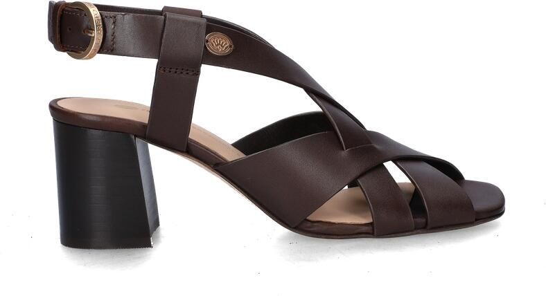 Fred de la Bretoniere Giada Cross Sandaal Crust Donkerbruin