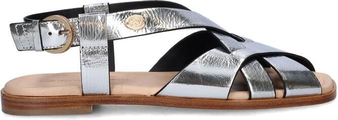 Fred de la bretoniere Gitel Cross sandaal Mirror Zilver