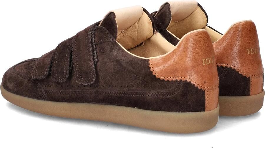 Fred de la Bretoniere Pepper Valencia Sneakers Suede Donkerbruin - Foto 5