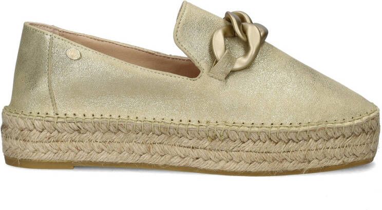 Fred de la Bretoniere Metal Suede Espadrilles Beige Dames - Foto 3