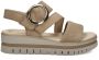 Gabor Best Fitting suède sandalen beige - Thumbnail 3