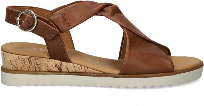 Gabor Bruine Leren Sandalen met Twist Brown Dames - Foto 3
