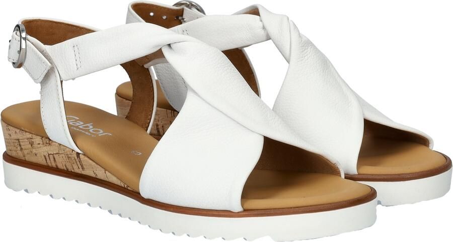 Gabor Witte Sandaal met Twist Detail White Dames - Foto 10