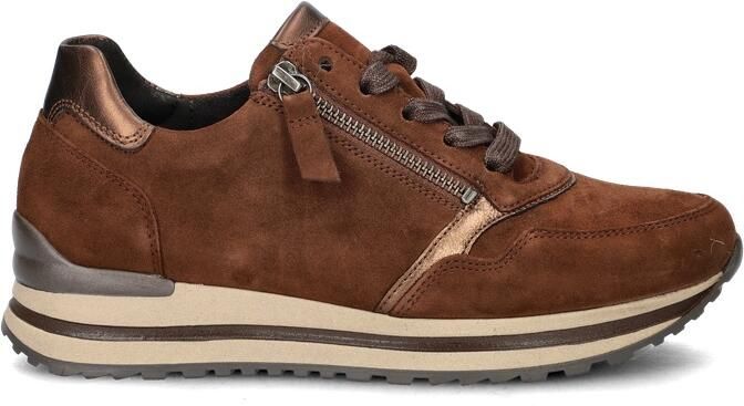 Gabor Bruine Suède Sneaker Optifit Comfort Brown Dames - Foto 3