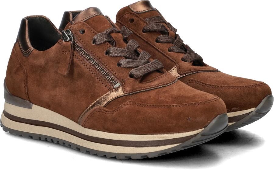 Gabor Bruine Suède Sneaker Optifit Comfort Brown Dames - Foto 4