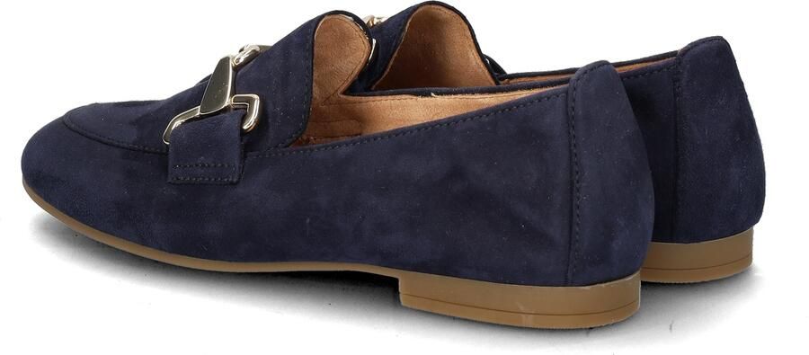 Gabor Elegante blauwe suède loafers met gouden detail Blue Dames - Foto 15