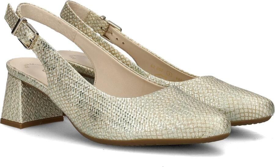 Gabor Slingback Pumps beige Synthetisch - Foto 6