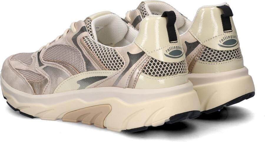 Gabor 86.936.39 Rolling Soft Sneakers Beige Leer en Mesh Dames Breed Beige - Foto 17