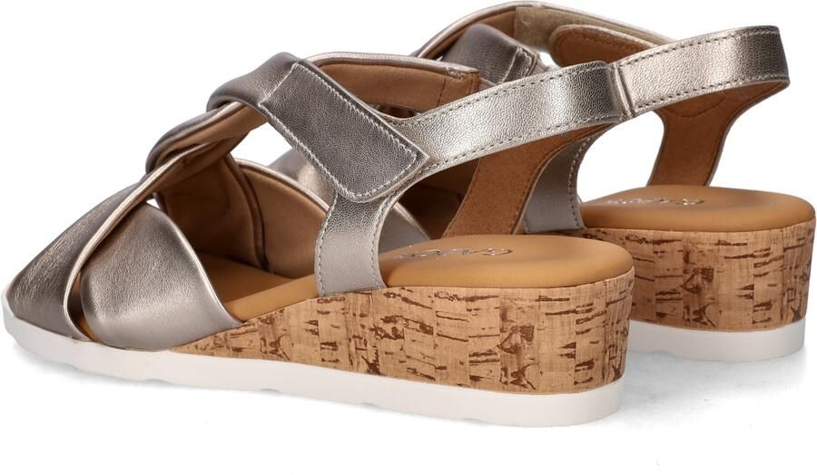 Gabor 761 Sandalen Met Sleehak Dames Zilverkleurig - Foto 9
