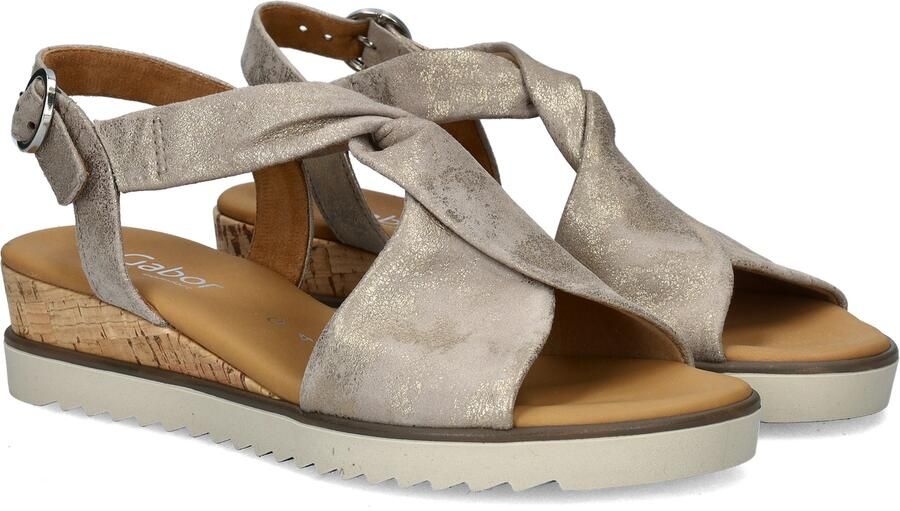 GABOR Sandalen met Hak Dames 751.1 Maat: 38 Materiaal: Leer Kleur: Taupe - Foto 12