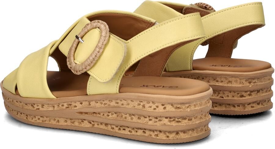 Gabor Sandalen geel Leer - Foto 4