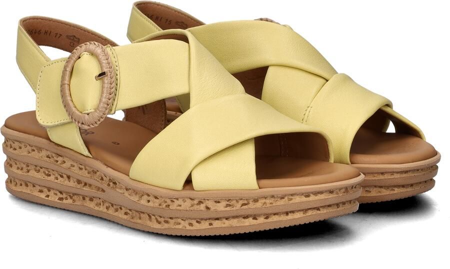 Gabor Sandalen geel Leer - Foto 3